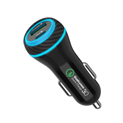 PD QC 3.0 51W USB C USB A Adapter ładowarki samochodowej do telefonu komórkowego